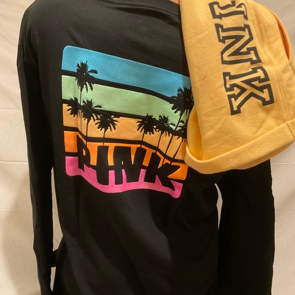 NEW VICTORIAS SECRET PINK BLING PULLOVER & SWEATPANTS RARE VTG NET - Picture 8 of 10